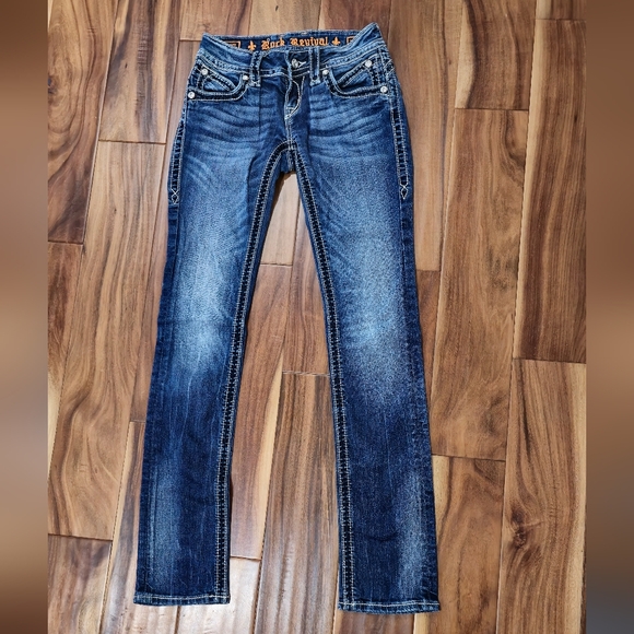 Rock Revival Jeans Size 25 Scarlett Straight - Picture 3 of 7